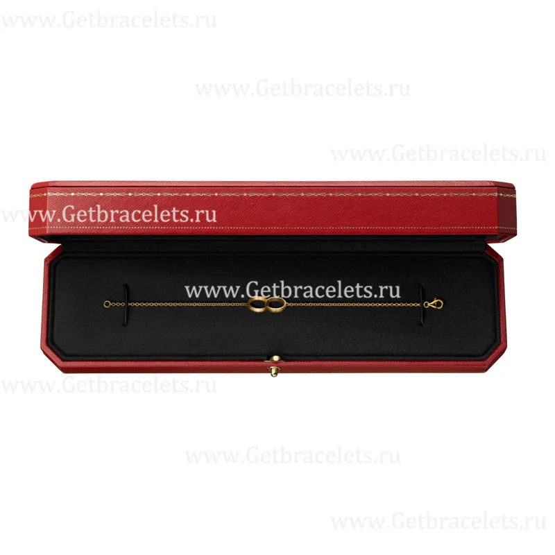 Replica Cariter Love Bracelet Yellow Gold Double Ring B6027100