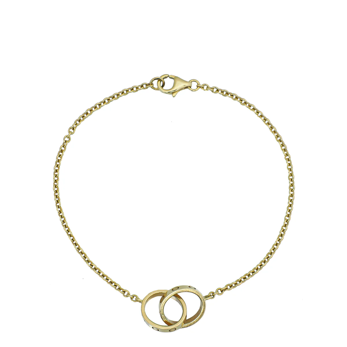 Cartier 18K Yellow Gold Love Hoops Bracelet
