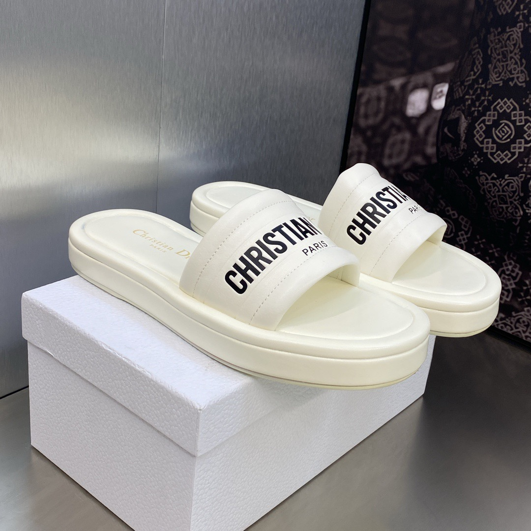 Dior Every-D Leather Fashion Flip-flops Shoes Sandal (Replica)