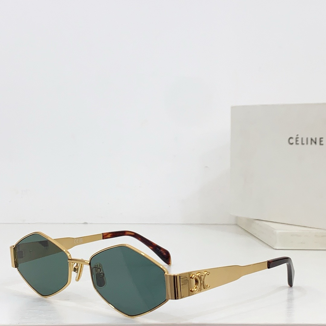 Celine  Mirror leg Stereoscopic Logo sunglasses Top quality（Replica）