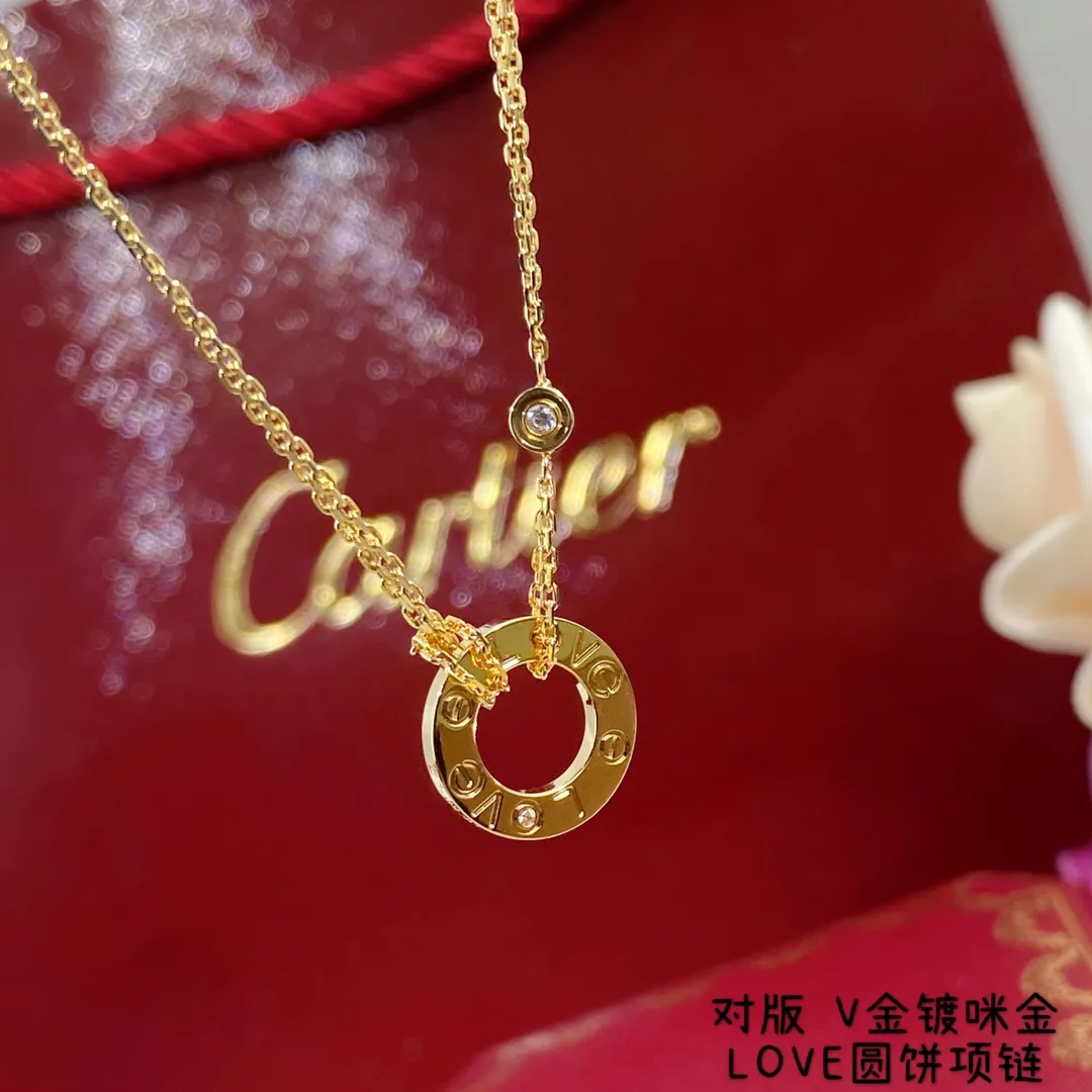 Cartier Love Necklace with 2 diamonds B7224509 Rose Gold/Yellow Gold/White Gold