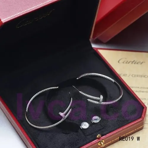 Replica Cartier Juste Un Clou Earring 18K White Gold With Diamonds N8515008