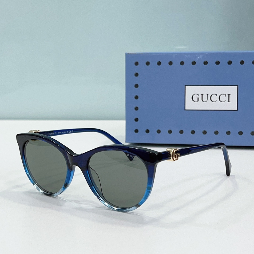 Gucci  Mirror leg Double G Logo  sunglasses Top quality （Replica）