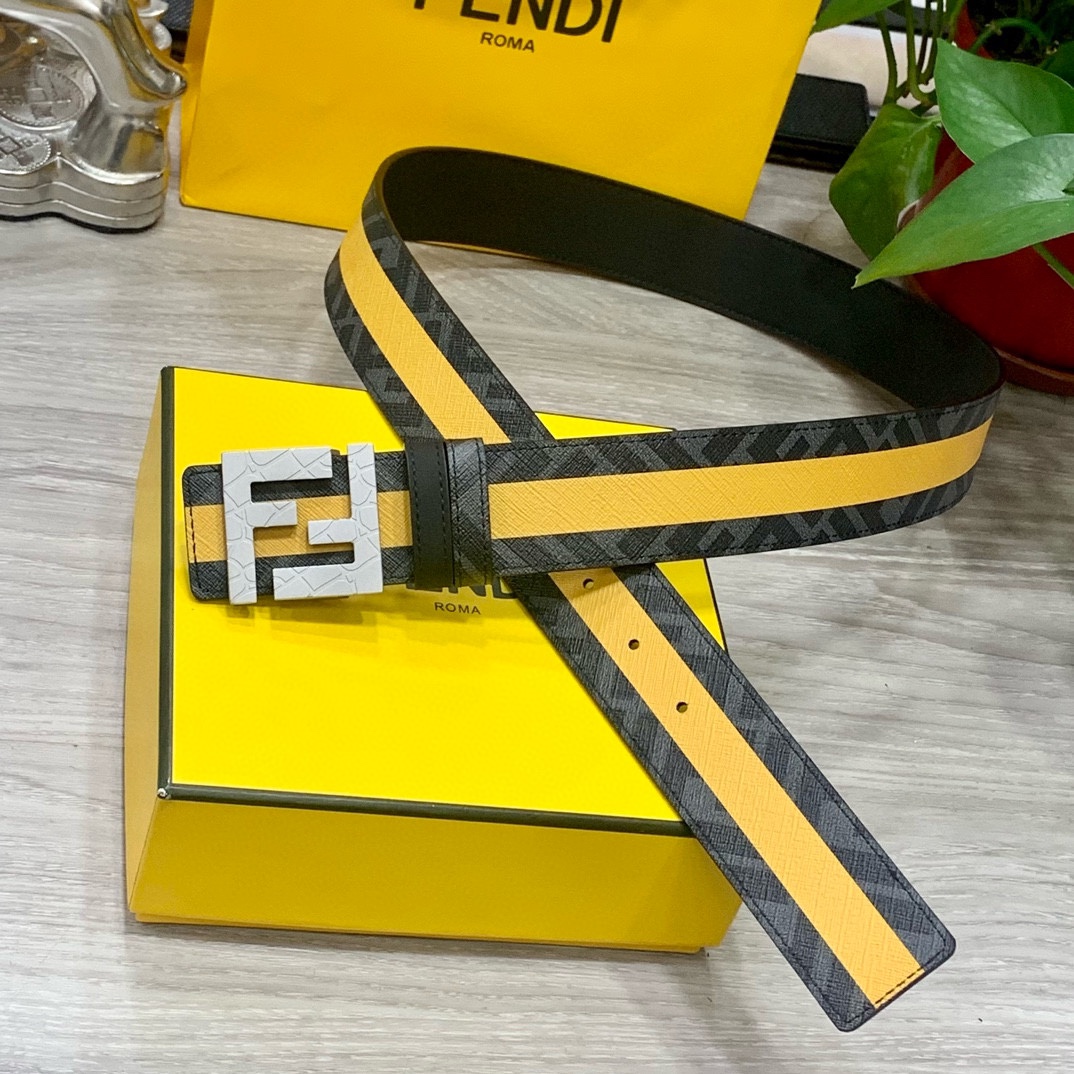 Fendi Leather Belts 1:1 Mirror Version