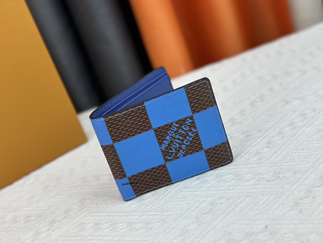 Louis Vuitton Brazza Damier Graphite Pixel N60895 M40452 Wallet Bag Handbag