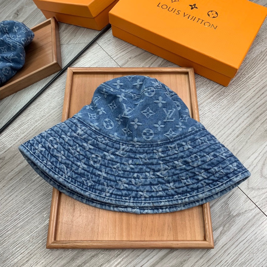 Louis Vuitton LV Cowboy Big-brimmed Fisherman Hat Sunhat （Replica）
