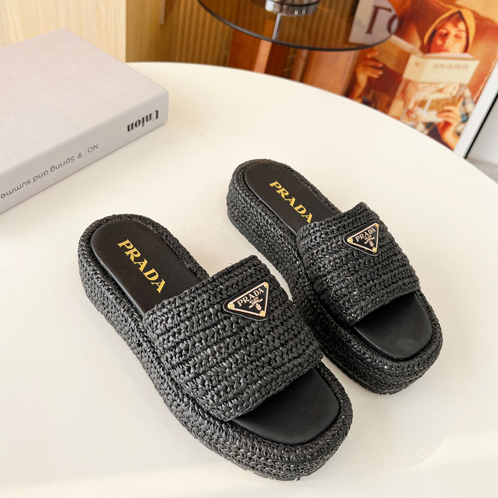 Prada Stylish Platform Sandals Slide Sandal (Replica)