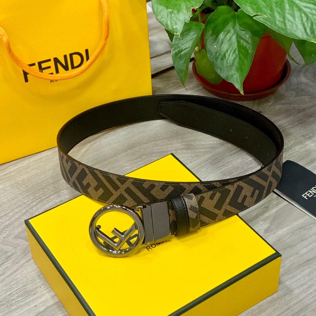 Fendi Leather Belts 1:1 Mirror Version