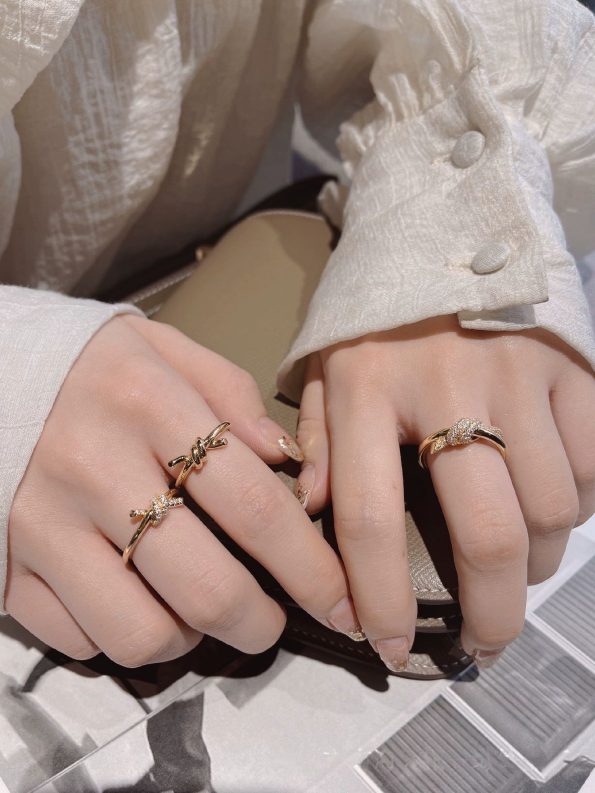 Tiffany Knot Ring Dupe, Gold & Rose Gold