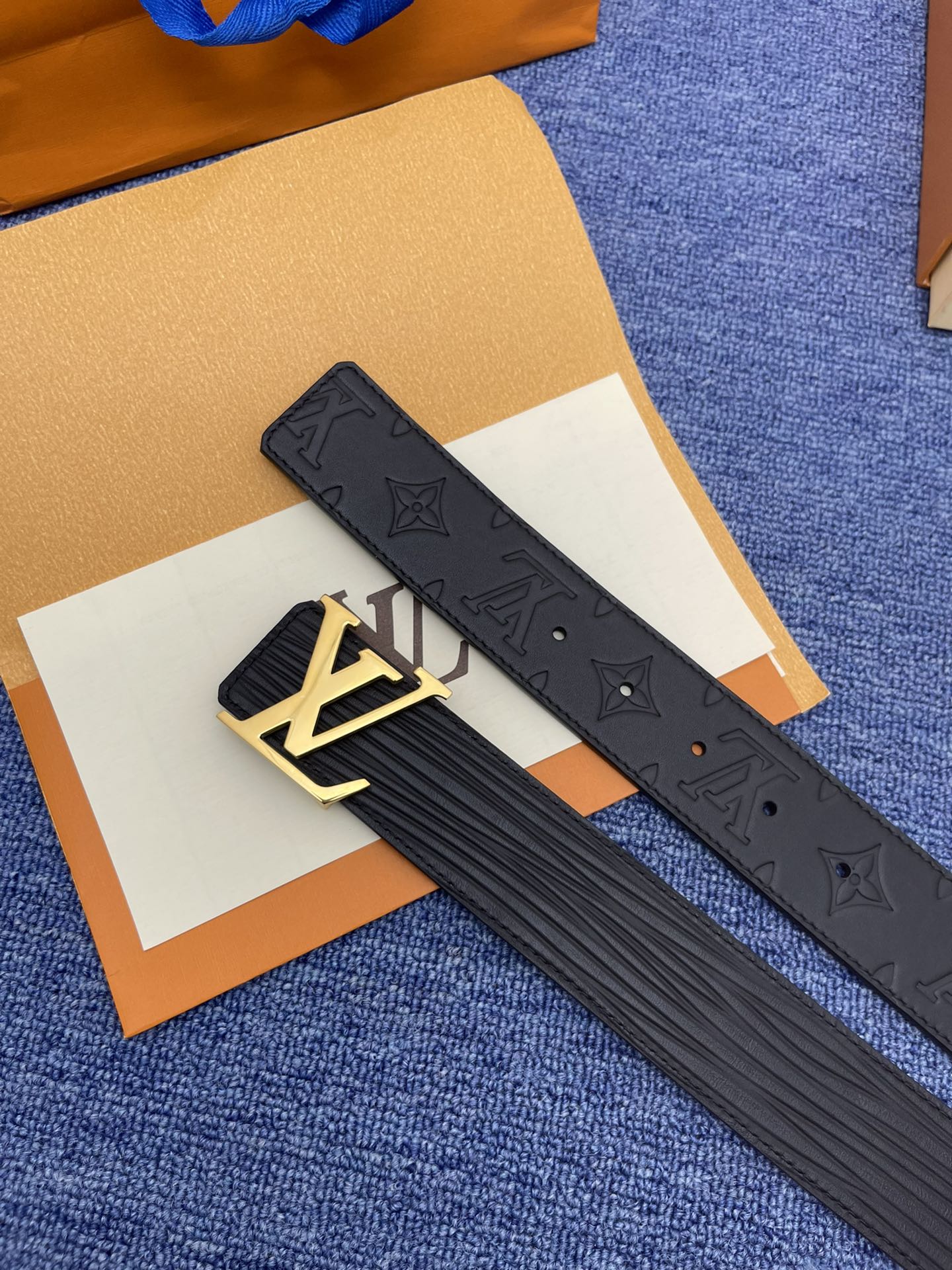 Louis Vuitton LV Leather Belts 1:1 Mirror Version