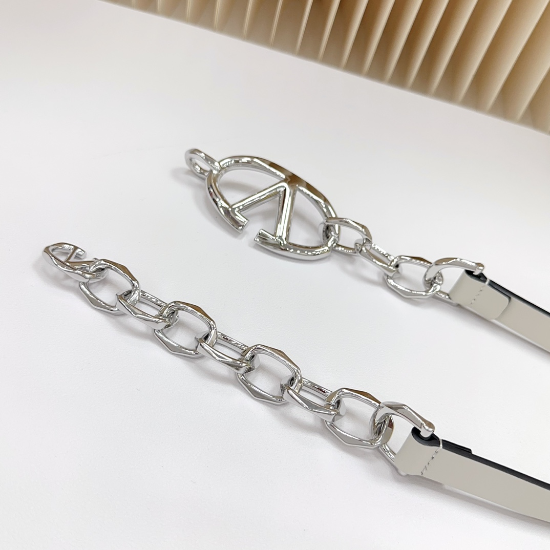 Valentino Leather Belts 1:1 Mirror Version