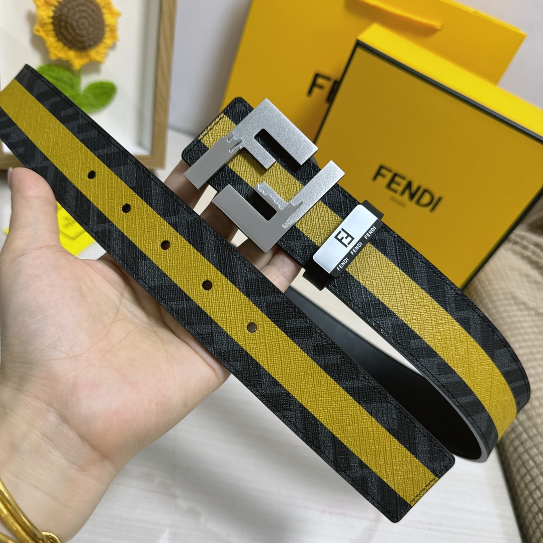 Fendi Leather Belts 1:1 Mirror Version