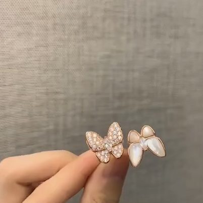 Van Cleef Butterfly Rings Dupe, Rose Gold