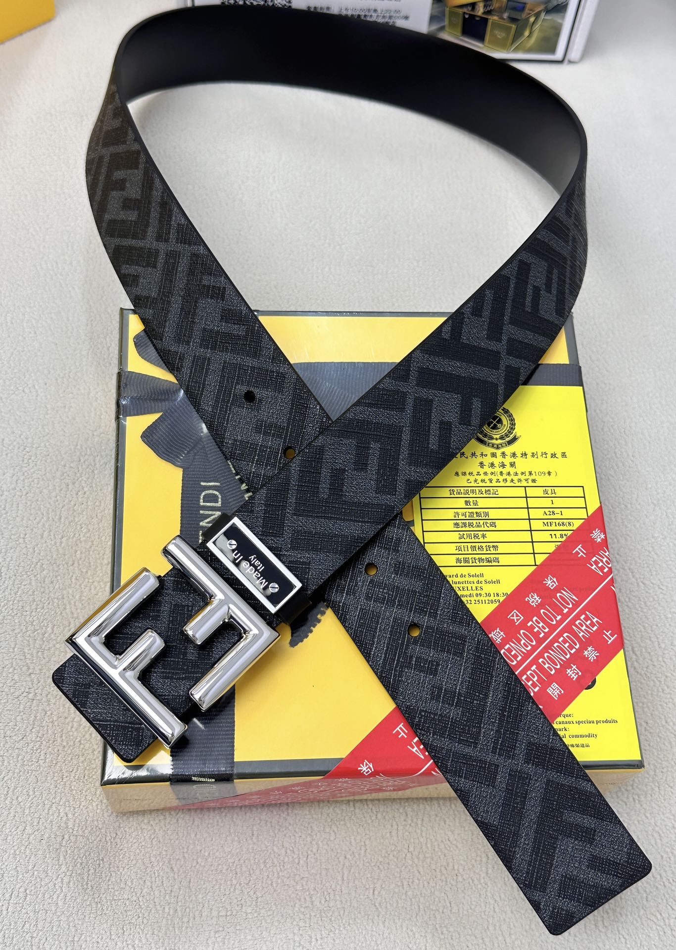Fendi Leather Belts 1:1 Mirror Version