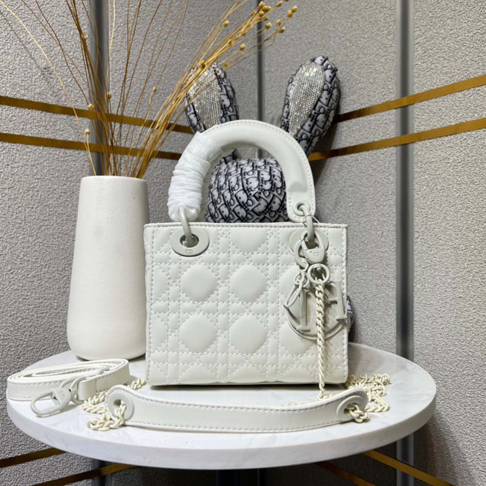 Dior The LADY DIOR Mini Bag-Matte cowhide leather(Replica)