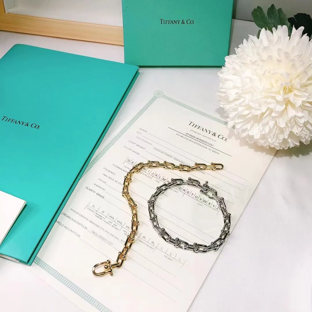 2021 Tiffany Harddwear18k Rose Gold Link Bracelet Women Jewelry Gift