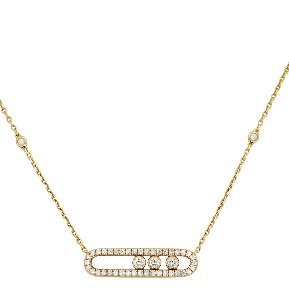 Messika 18K Rose Gold Diamond Baby Move Pavé Necklace