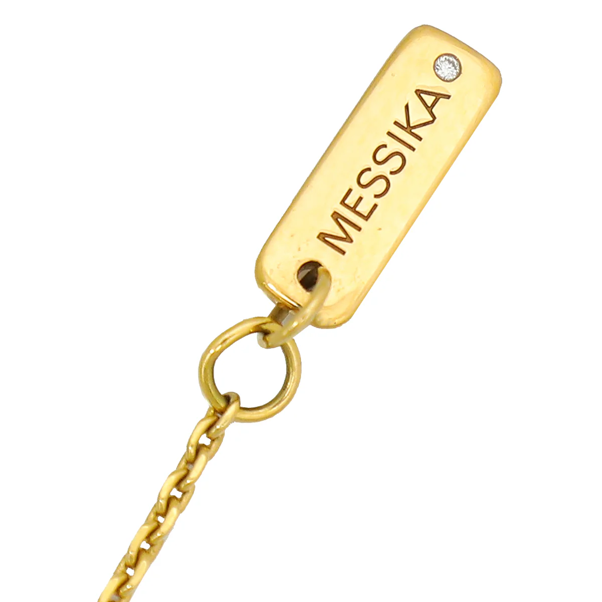 Messika 18K Yellow Gold Uno Move Diamond Necklace