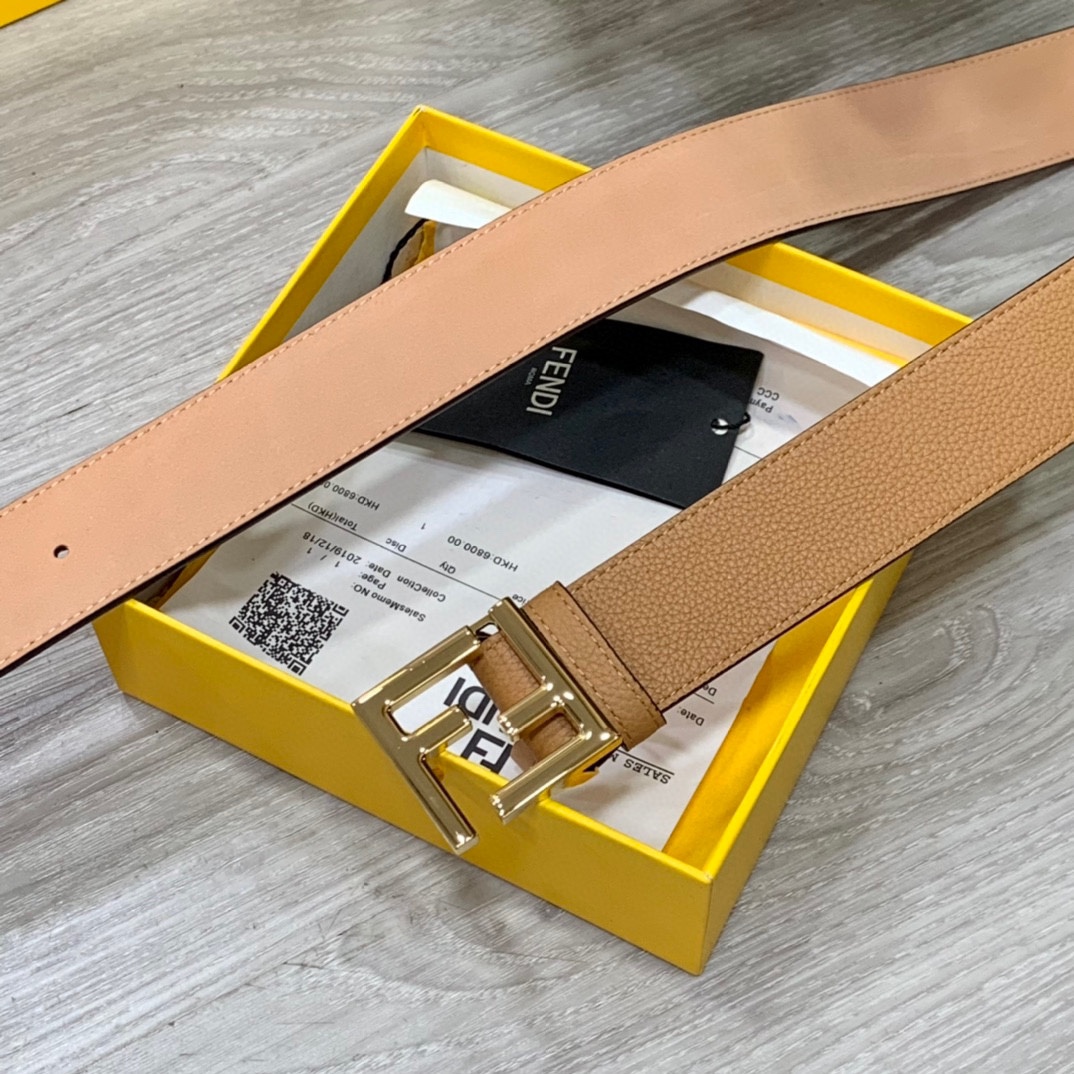 Fendi Leather Belts 1:1 Mirror Version