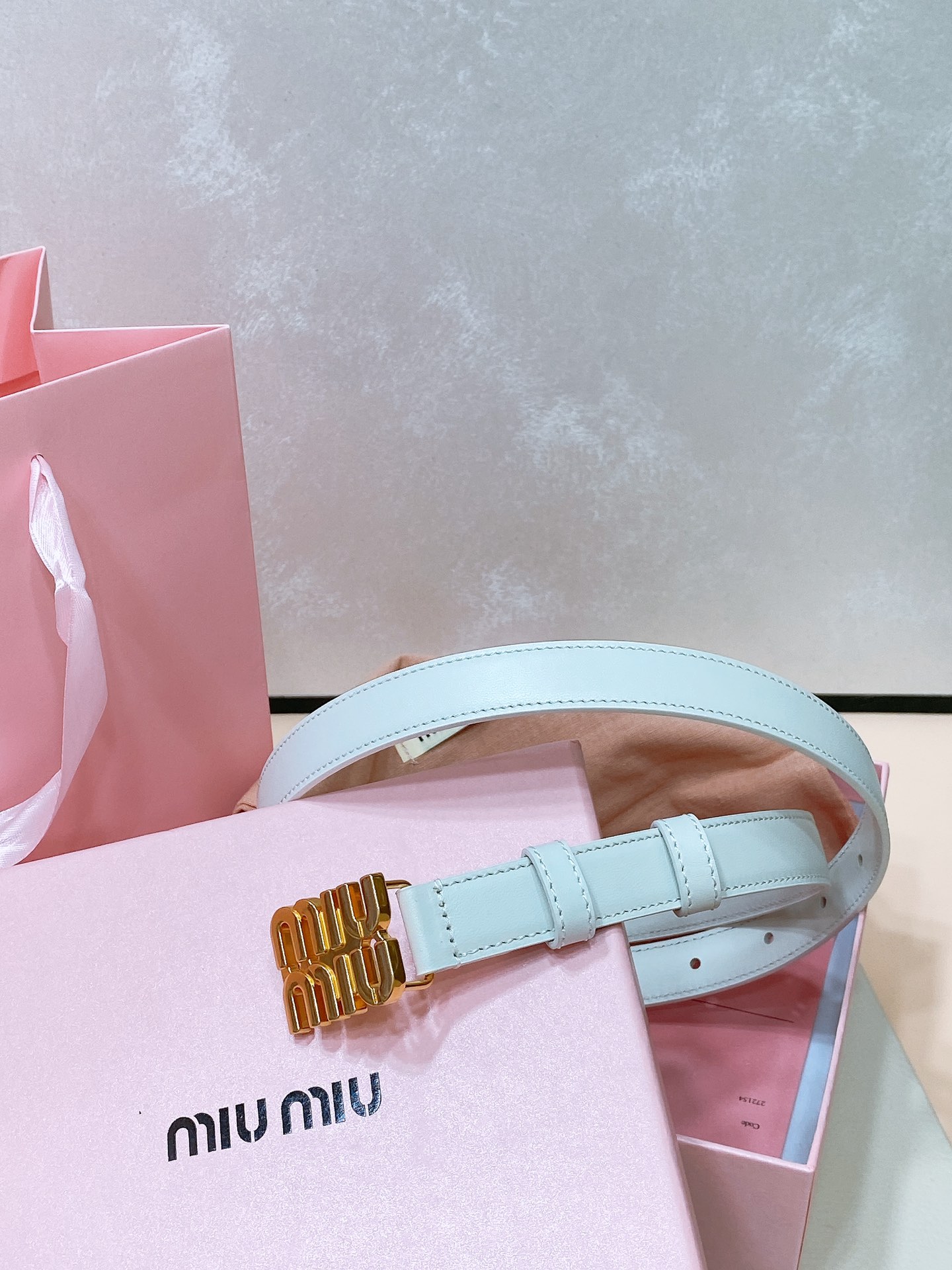 MiuMiu Leather Belts 1:1 Mirror Version