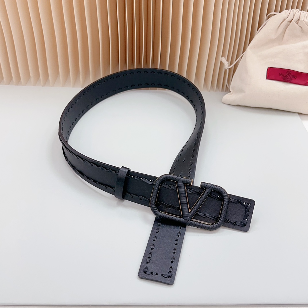 Valentino Leather Belts 1:1 Mirror Version