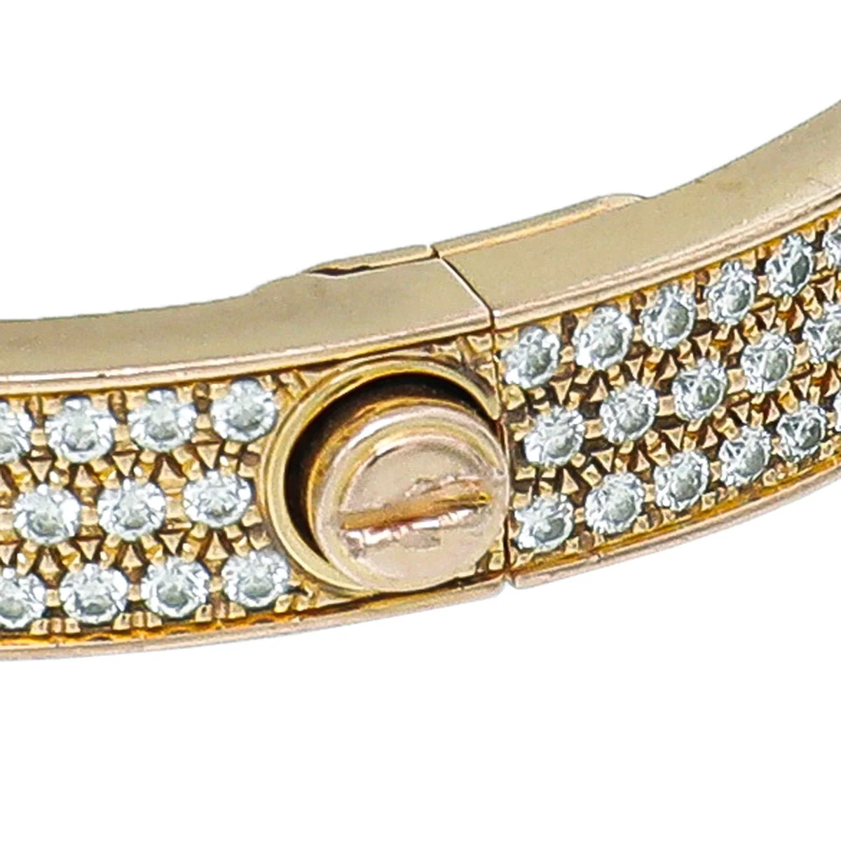 Cartier 18K Yellow Gold 204 Diamonds Love Bracelet 17