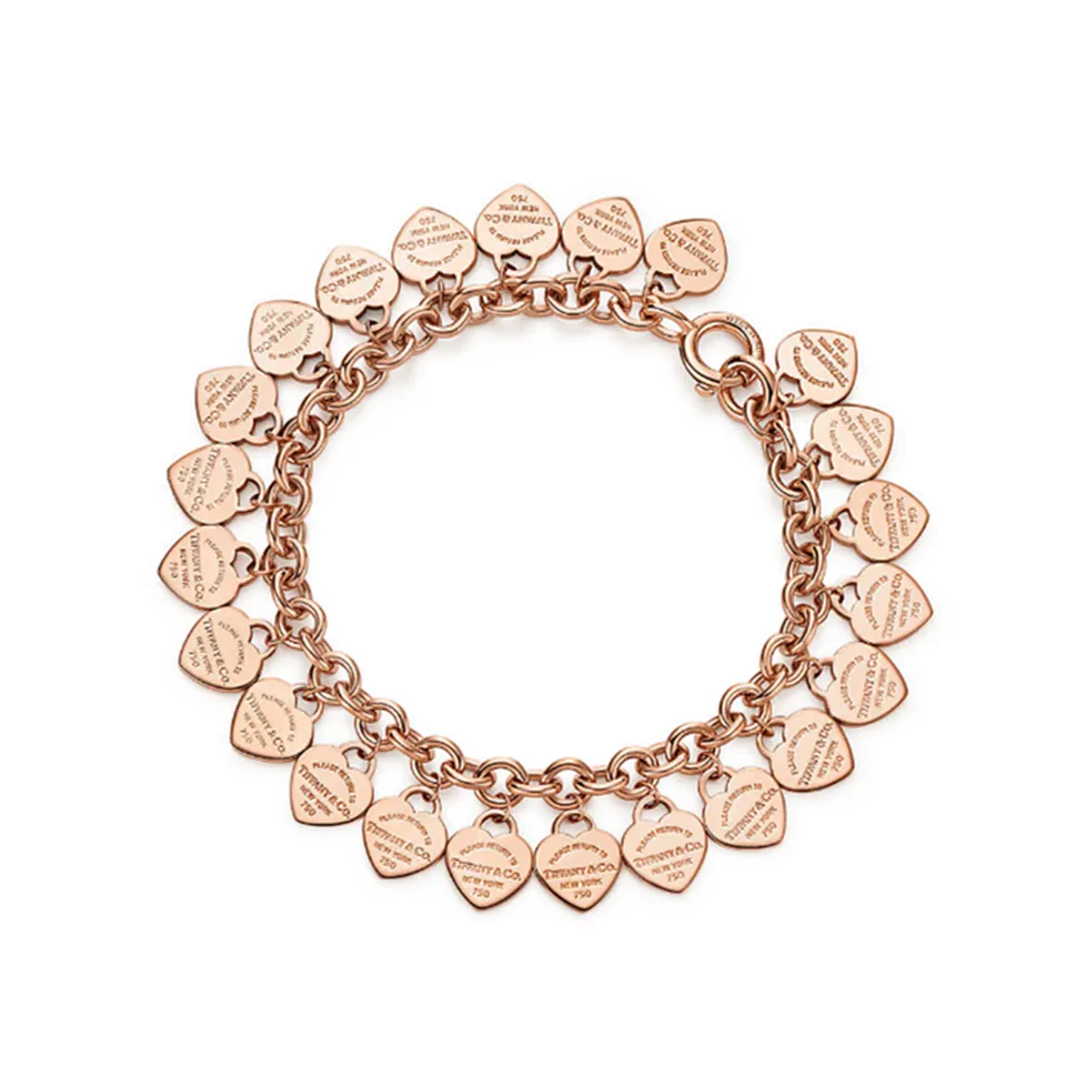 Return To Tiffany Multi?heart Tag Bracelet Sterling Silver Gift Lady UK For SaleGRP08616