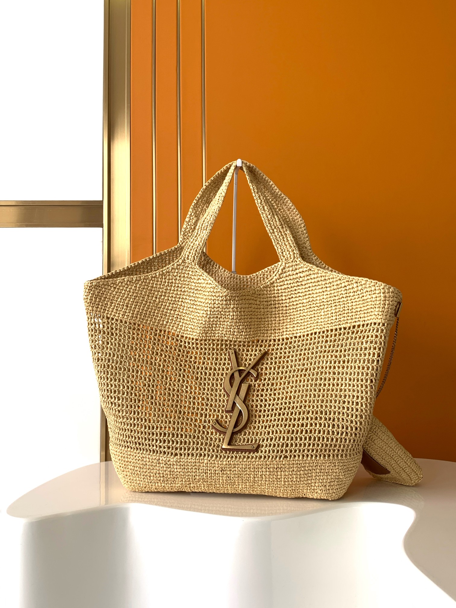 SAINT LAURENT ICARE IN RAFFIA Tote Bag Shopping Bag Handbag (Replica)