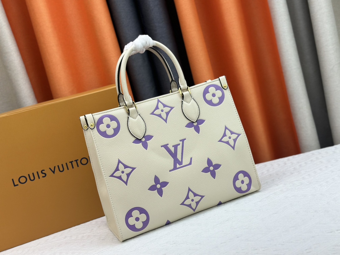 Louis Vuitton On The Go Tote M46542 Shoulder Bag Handbag