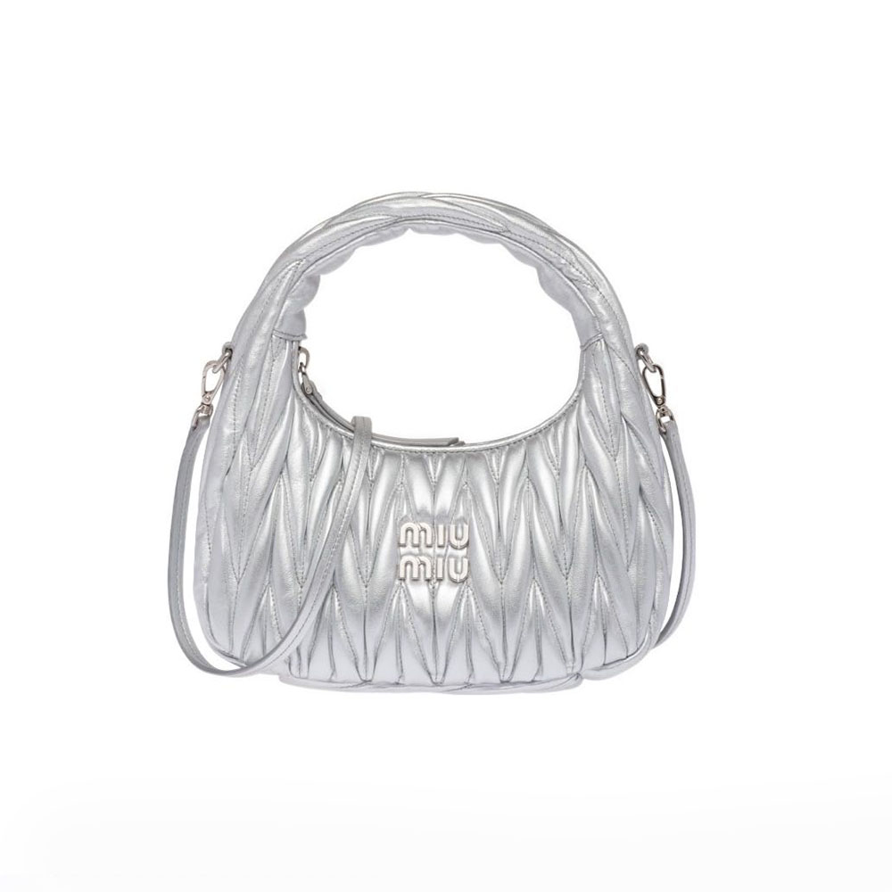 Miumiu Wander matelassé hobo Shoulder bag Mini&Small Handbag(Replica)