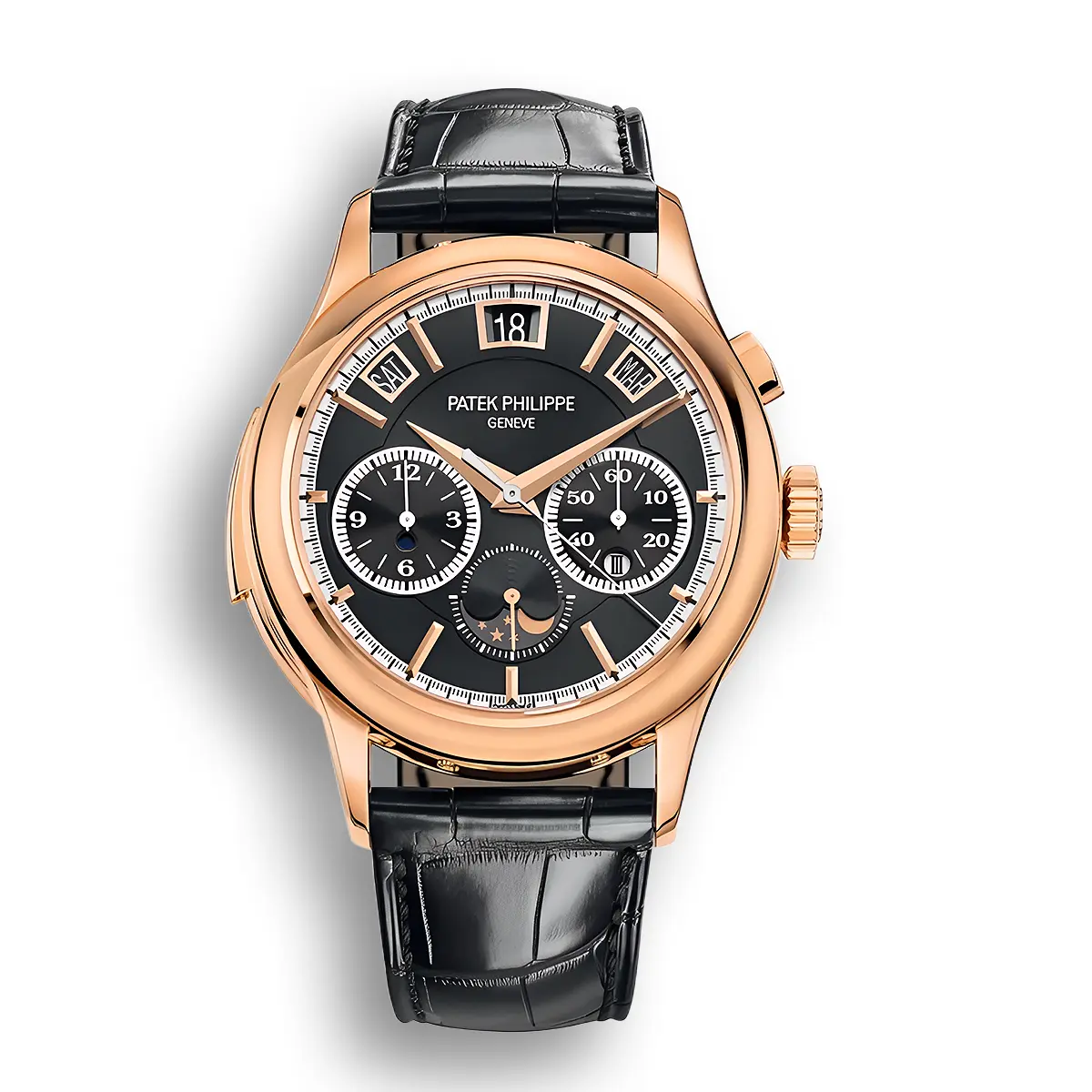 Minute Repeater, Chronograph, Perpetual Calendar 42 mm,Rose gold,5208R-001