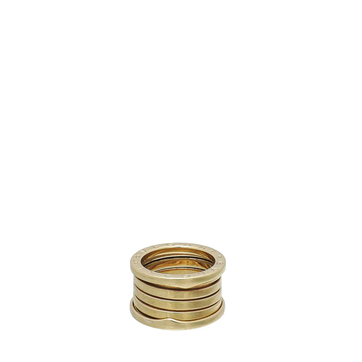 Bvlgari 18K Yellow Gold B. Zero 1 - 4 Band Ring 51