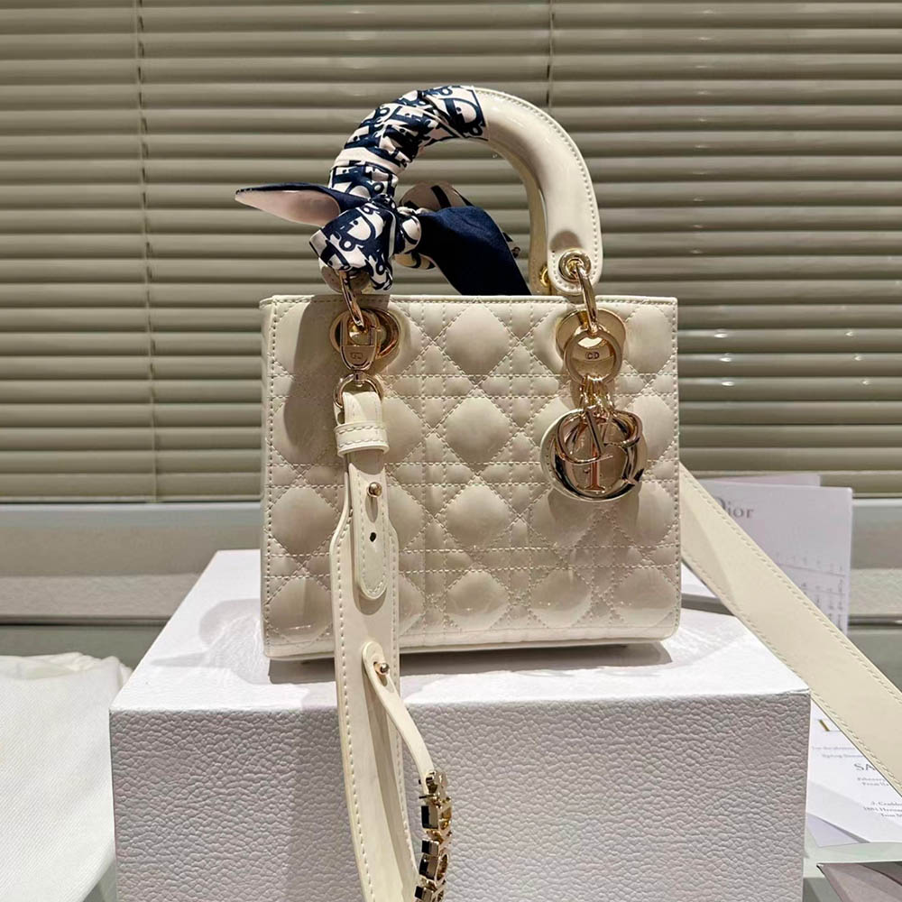 Dior Small Lady Bag - Lacquered Calfskin (Replica)