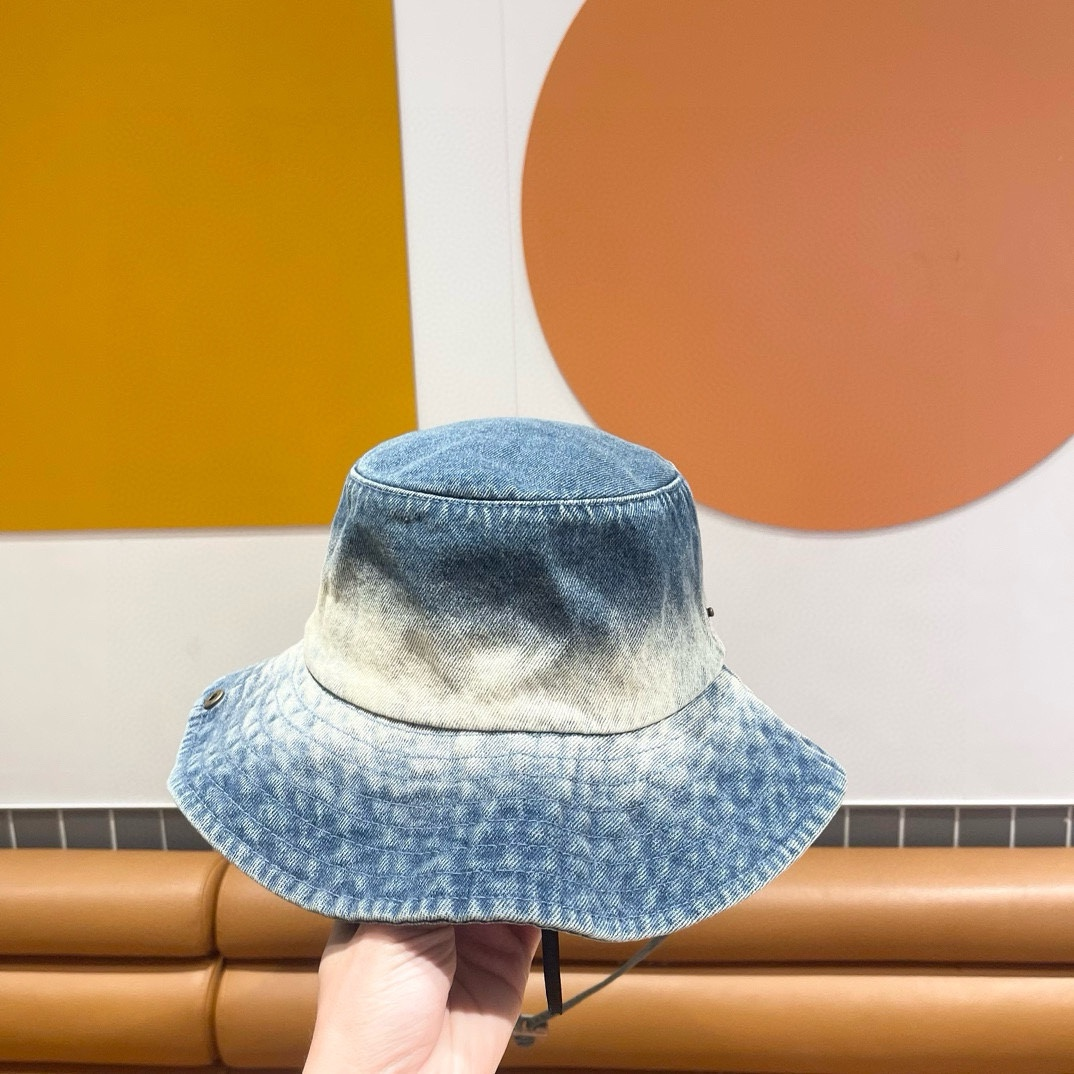 Chanel Tie Dye Old Cowboy Fisherman Hat Sunhat （Replica）