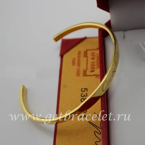 Fake Cartier Yellow Gold Open Bracelet