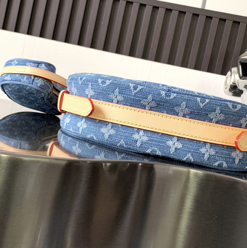 Louis Vuitton LV CROISSANT Denim Handbag Shoulder Bag(Replica)
