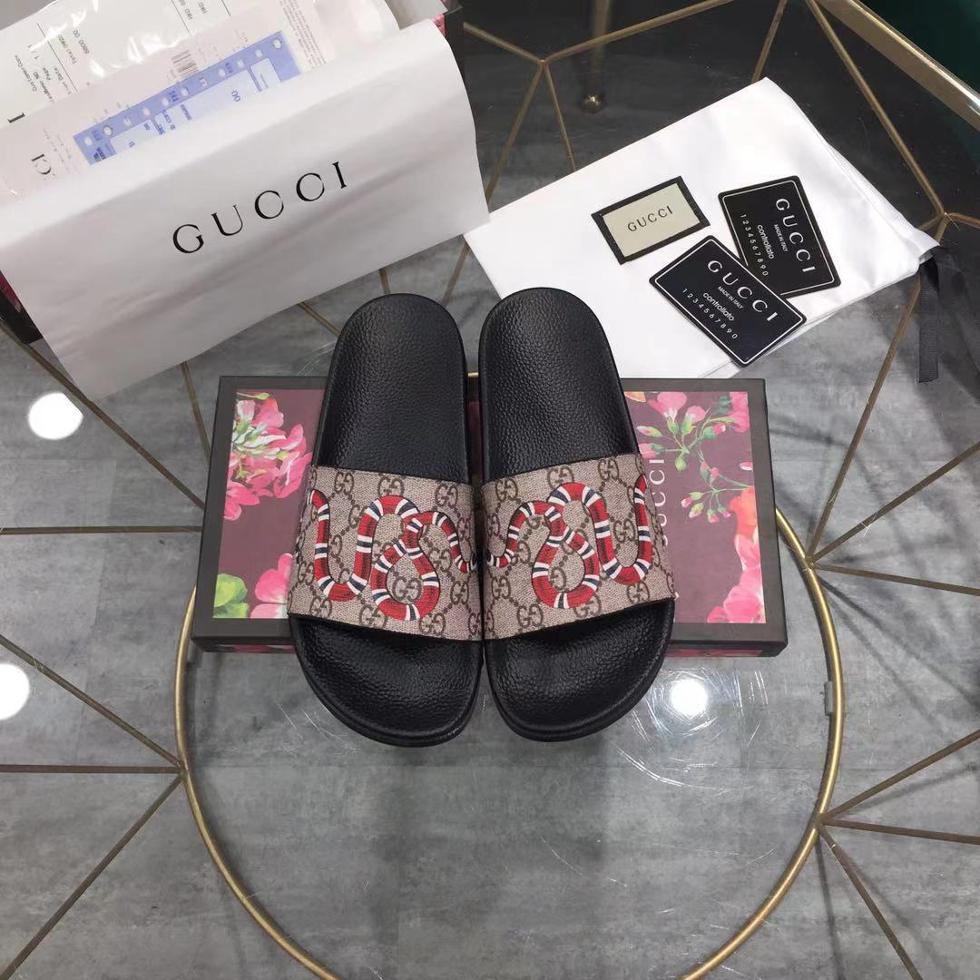 Gucci GG Blooms Supreme Floral Slide Sandal 408508 (Replica)