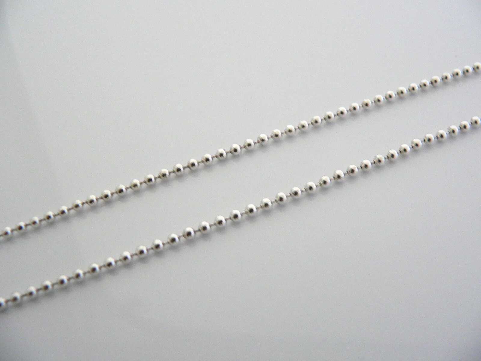 Tiffany & Co Silver Atlas Bar Dangling Dangle Necklace Pendant Chain Gift 20 In