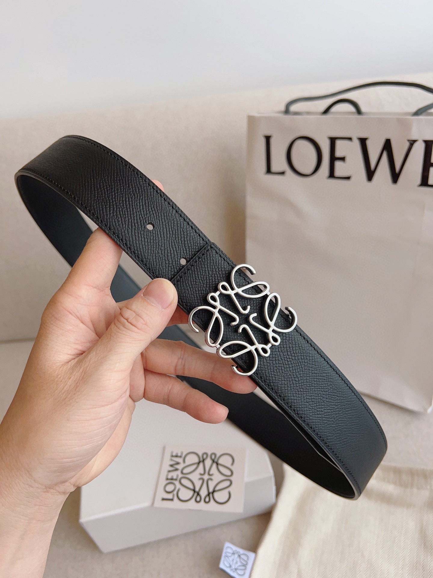 Loewe Leather Belts 1:1 Mirror Version