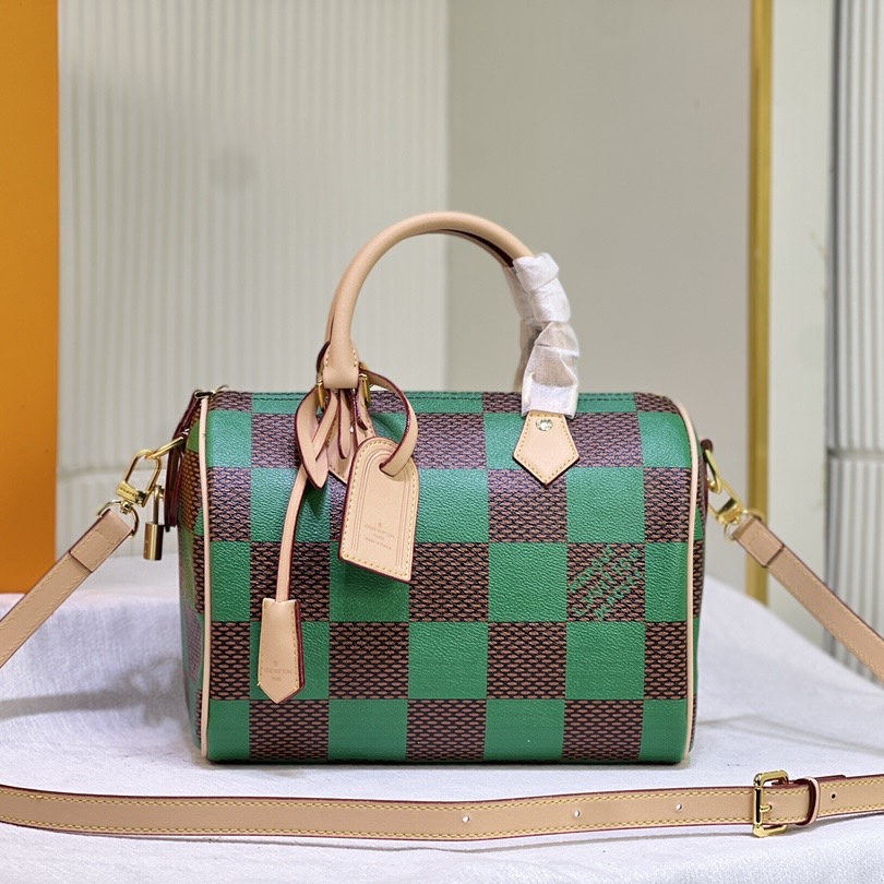Louis Vuitton LV  Speedy 25 Checkerboard Shoulder Bag Handbag (Replica)