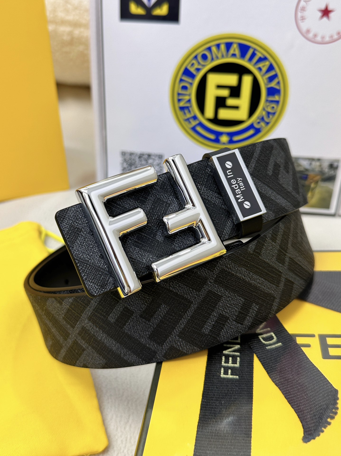 Fendi Leather Belts 1:1 Mirror Version
