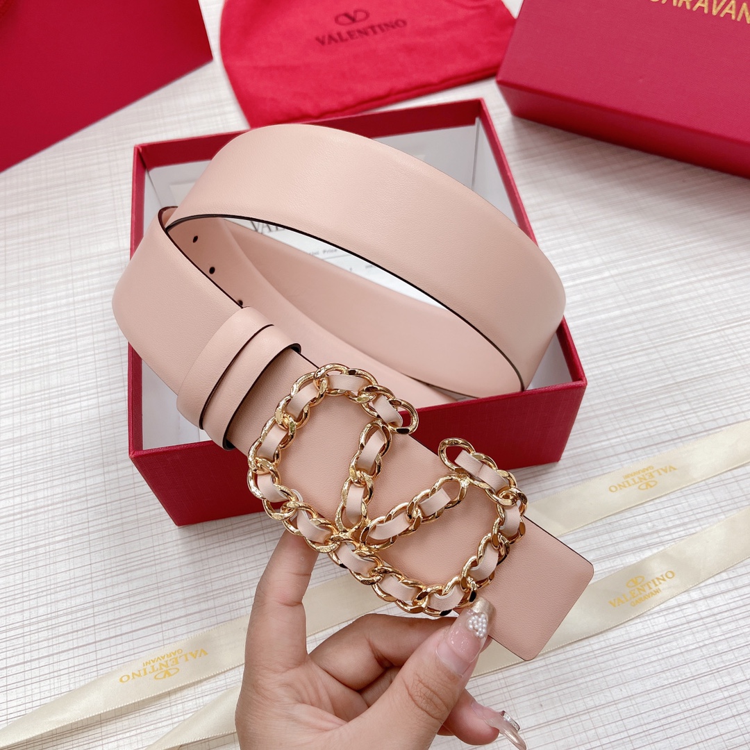 Valentino Leather Belts 1:1 Mirror Version