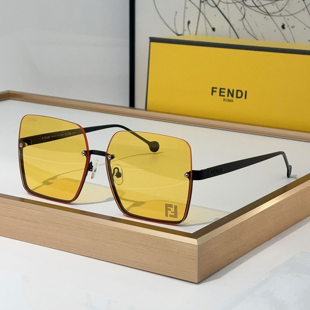 Fendi Butterfly Metal Frame Mirror Sunglasses Top quality （Replica）