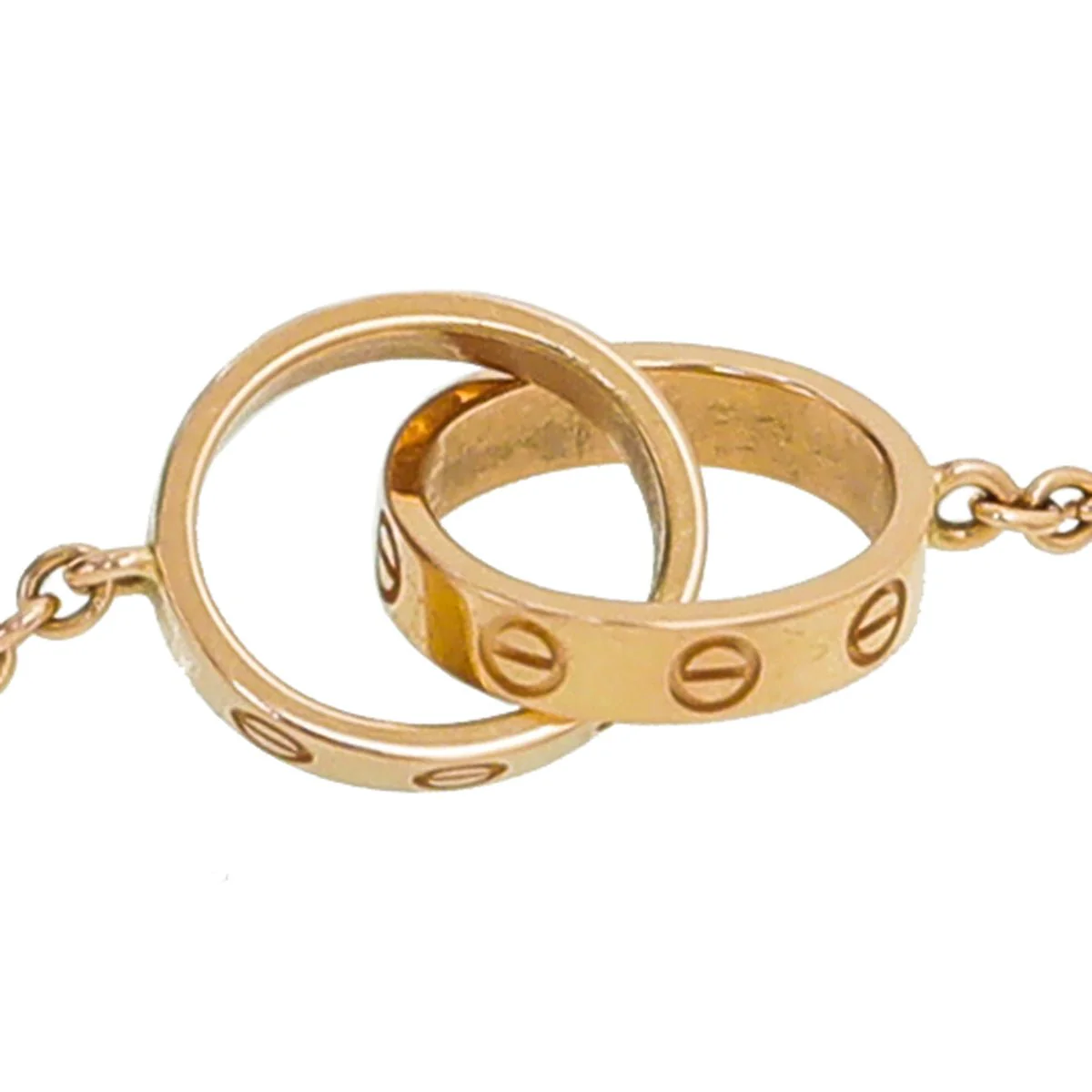 Cartier 18K Pink Gold Love Hoops Bracelet