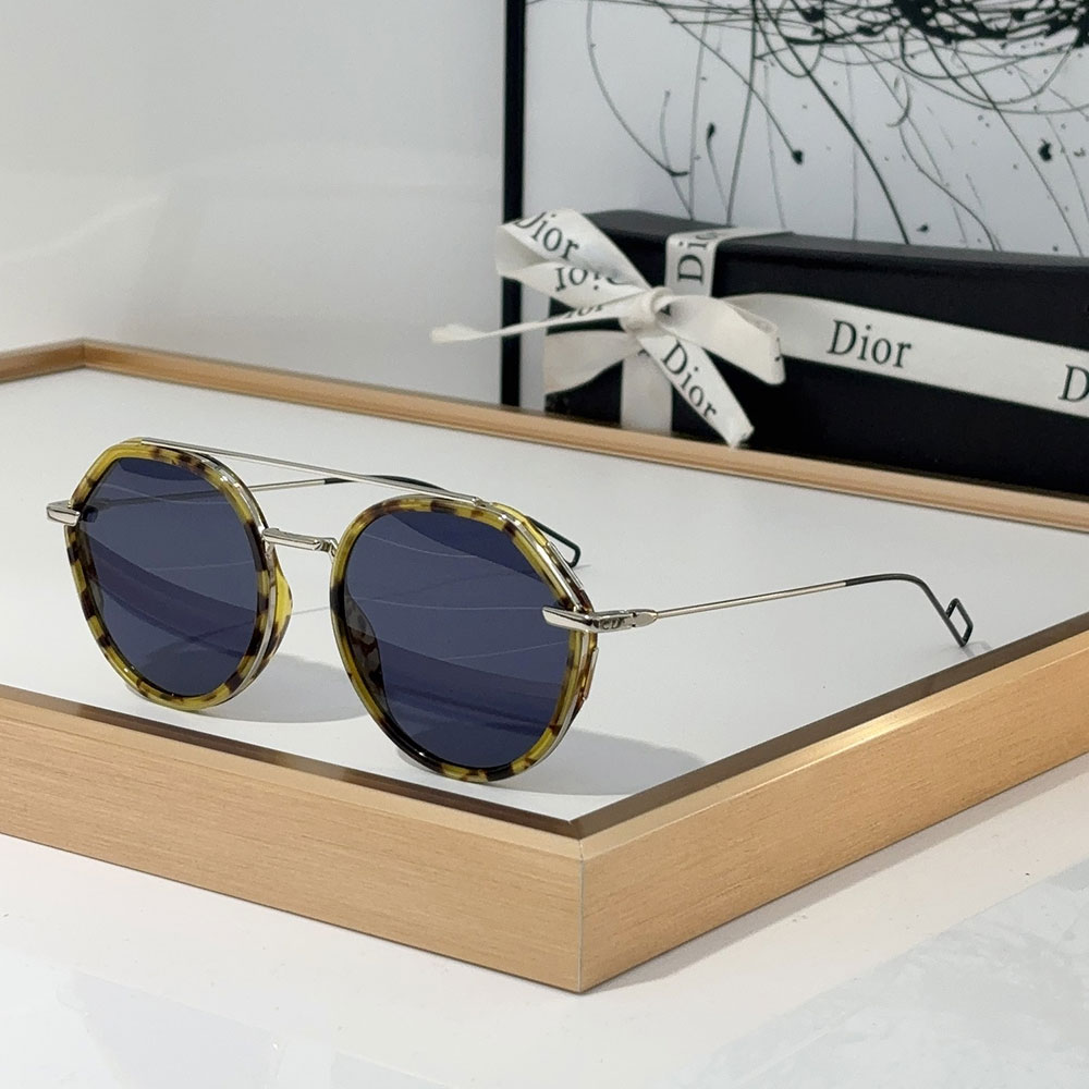 Dior Alloy Sunglasses With Reflective Frames Top quality (Replica）