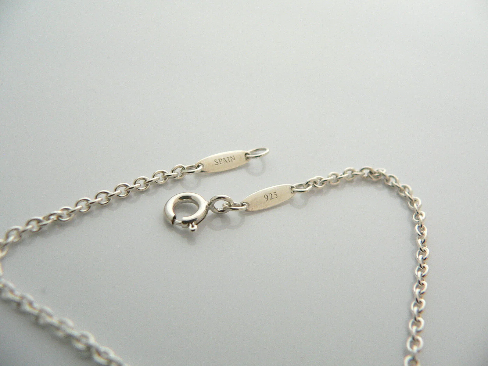 Tiffany & Co Silver Peretti Disc Circle Dangling Dangle Bracelet Bangle 7.25 Inch