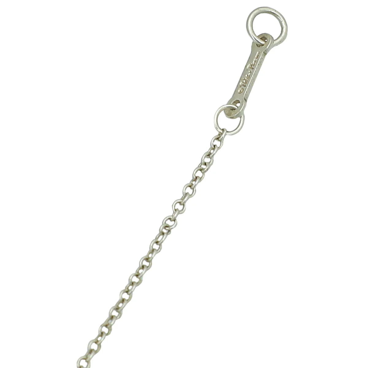 Tiffany & Co Silver Paloma Picasso Olive Leaf Heart Pendant Necklace