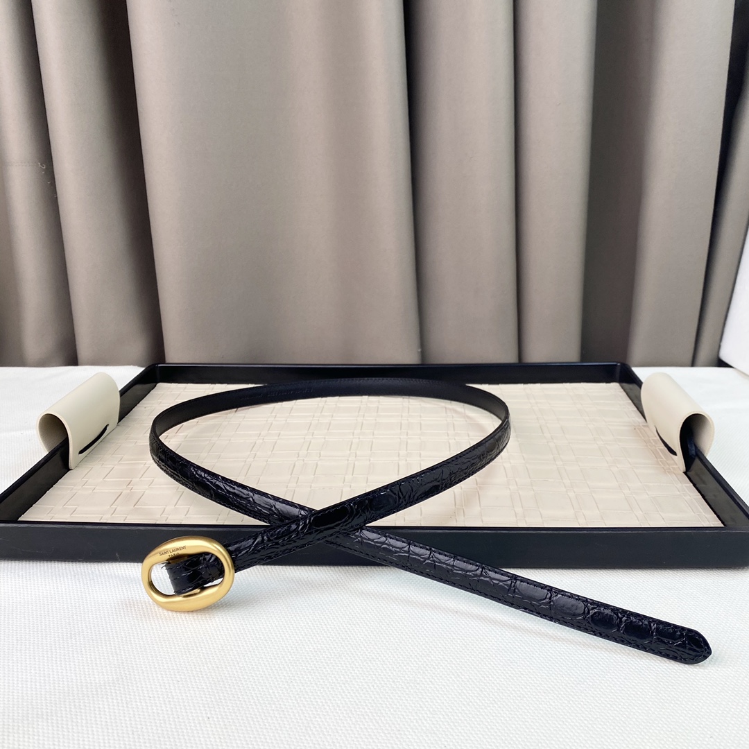 YSL Saint Laurent Leather Belts 1:1 Mirror Version