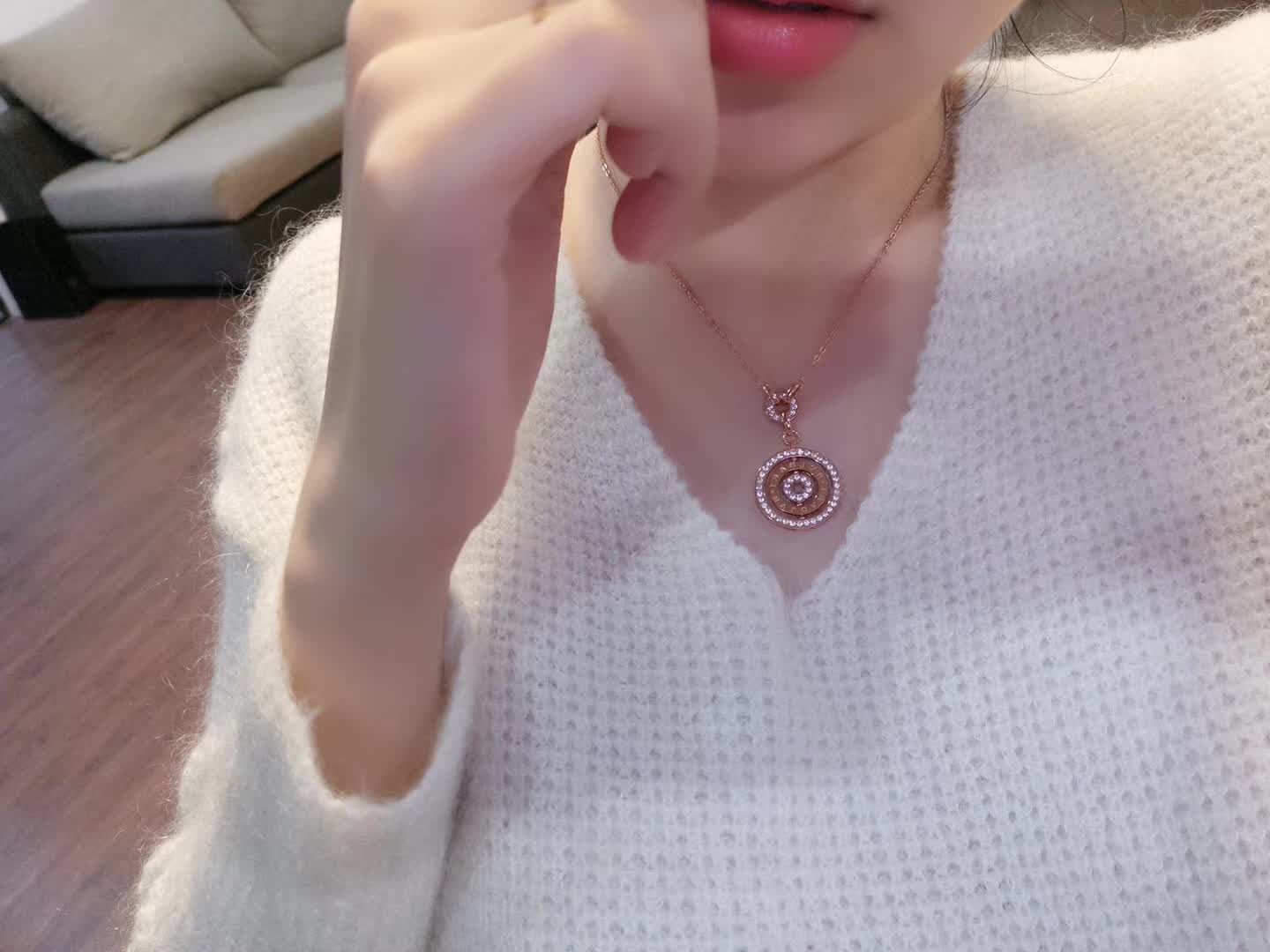 Bvlgari Four Circles Necklace with Diamonds