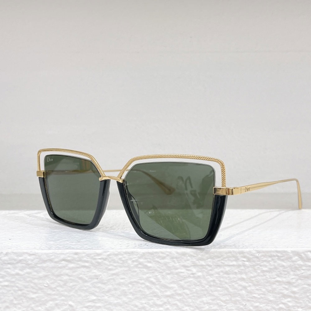 Dior  Stylish Temperament Hollow Frame sunglasses Top quality (Replica）